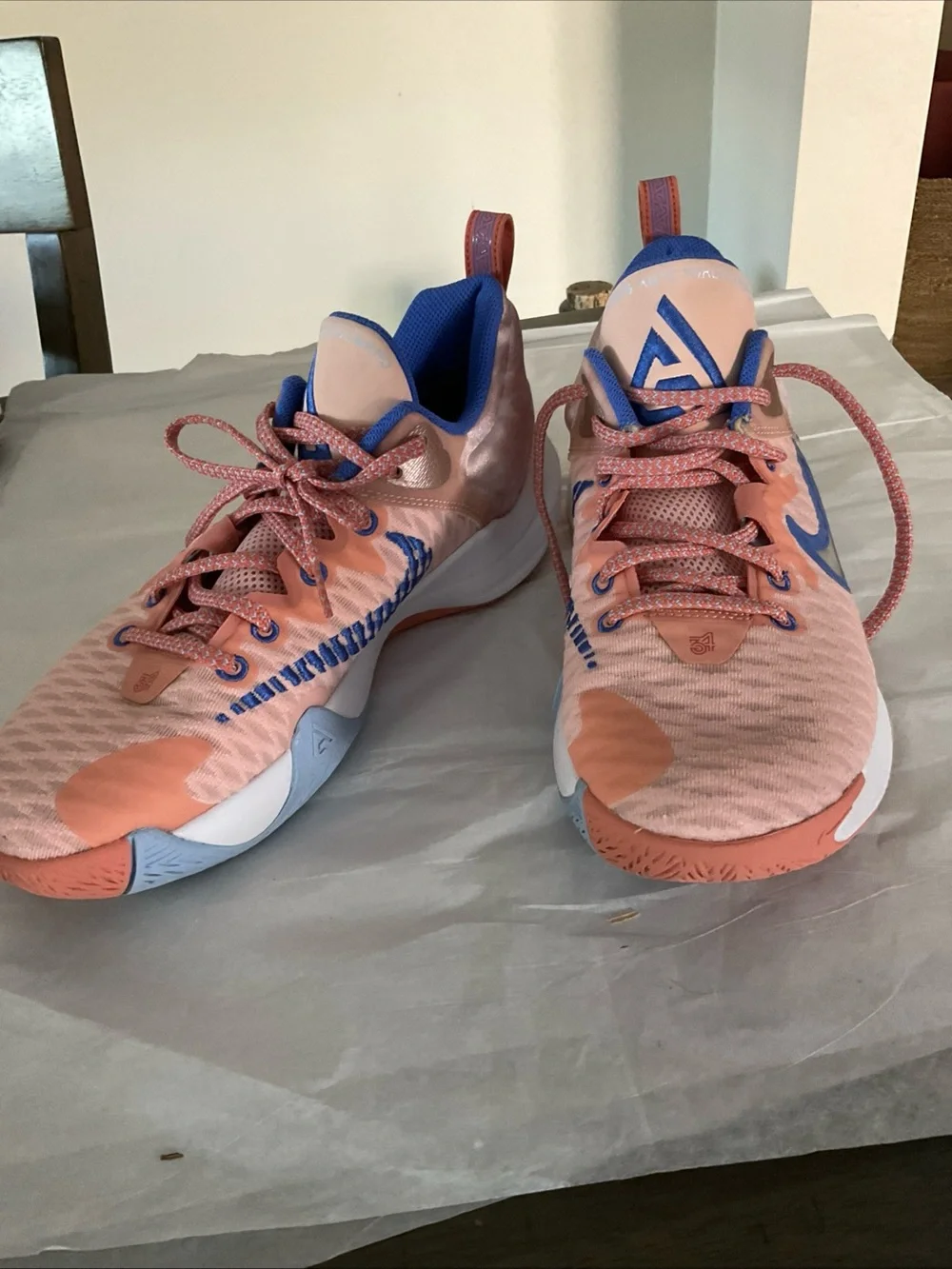 Nike Giannis Immortality Orange/Blue Basketball Shoes CZ4099-800 Mens Sz 8.5